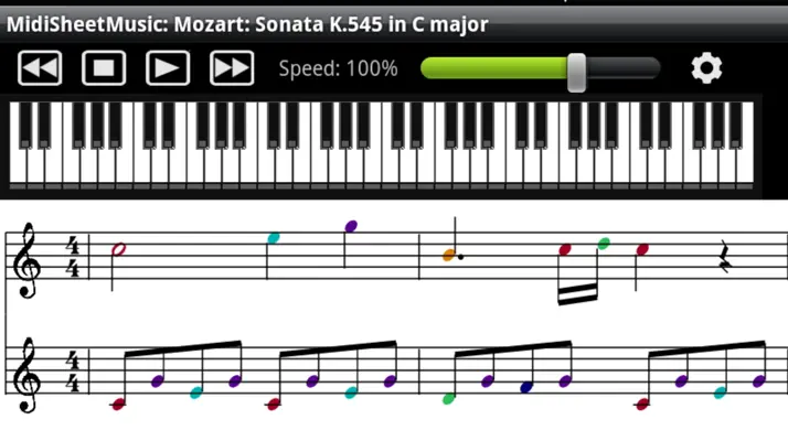 Midi Sheet Music android App screenshot 0