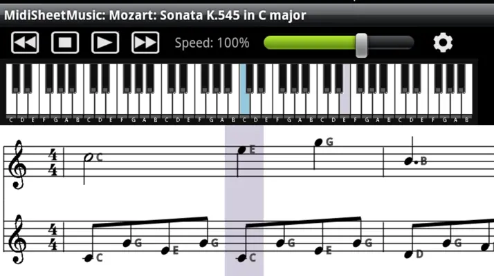 Midi Sheet Music android App screenshot 1