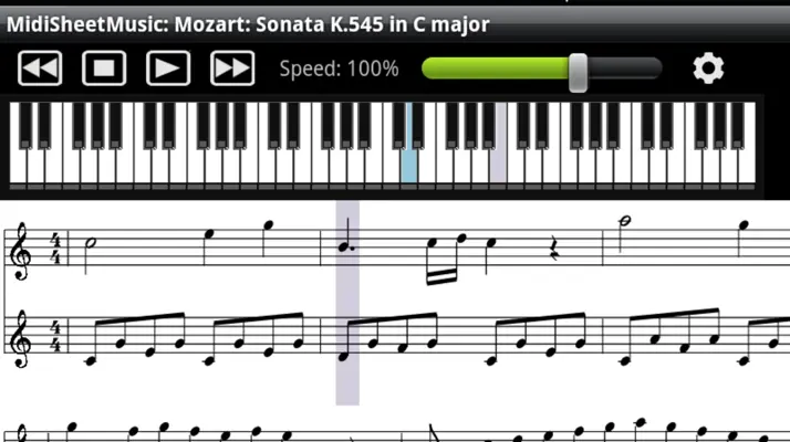 Midi Sheet Music android App screenshot 2