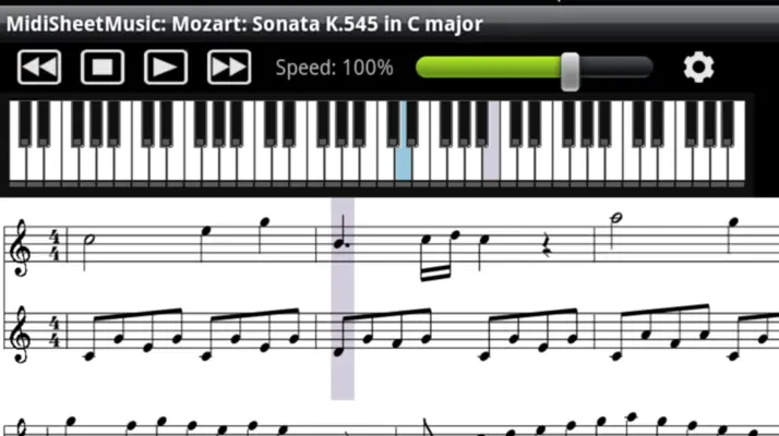 Midi Sheet Music android App screenshot 5